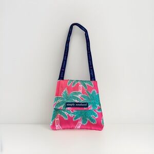 Simply Southern Lanyard ID Passport Card Work Badge‎ ID Holder Pink Palm Tree